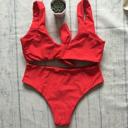 Bikini Set sexy Solid Female Swimsuit