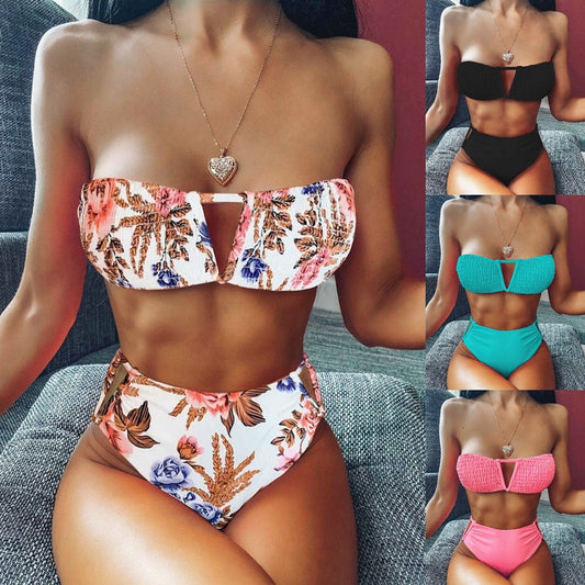 Stretchy Top Bikini Set