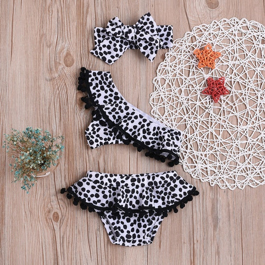 Girls' Leopard Swimsuit Set