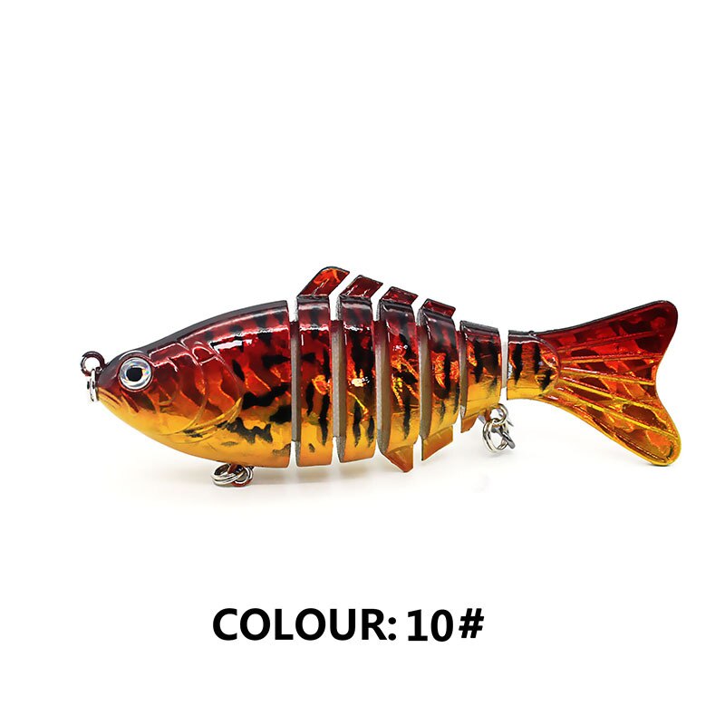 Multi Jointed Fishing Lure Sinking Artificial Wobbler Bait Hard Bait Swimbait 10cm/15.7g Fishing Tackle 7 Sections Crankbait