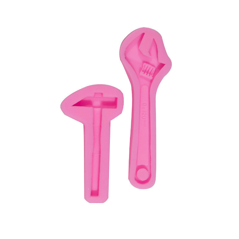 Fondant Hardware Tools Silicone Mold Wrench Hammer Mold