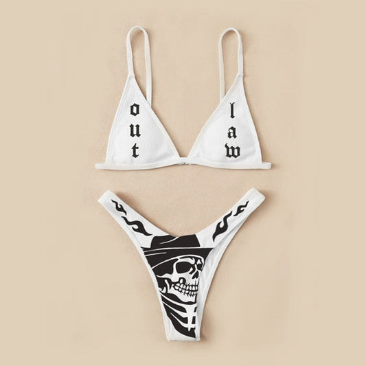 Women's Printed Split Bikini Set