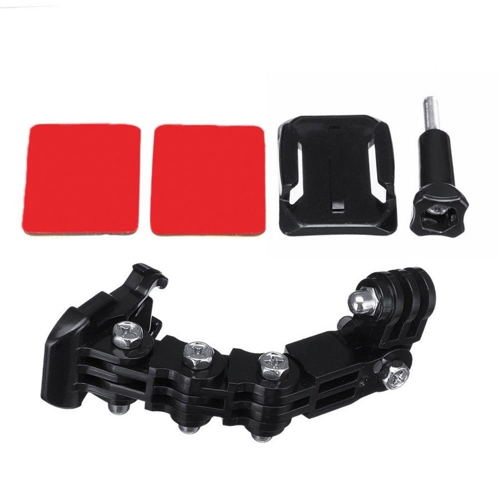 Motorcycle Helmet Mount Curved Adhesive Arm For Xiaomi yi 4K Gopro Hero 8 7 6 5 4 SJCAM sj4000 Eken H9 Action Camera Accessories