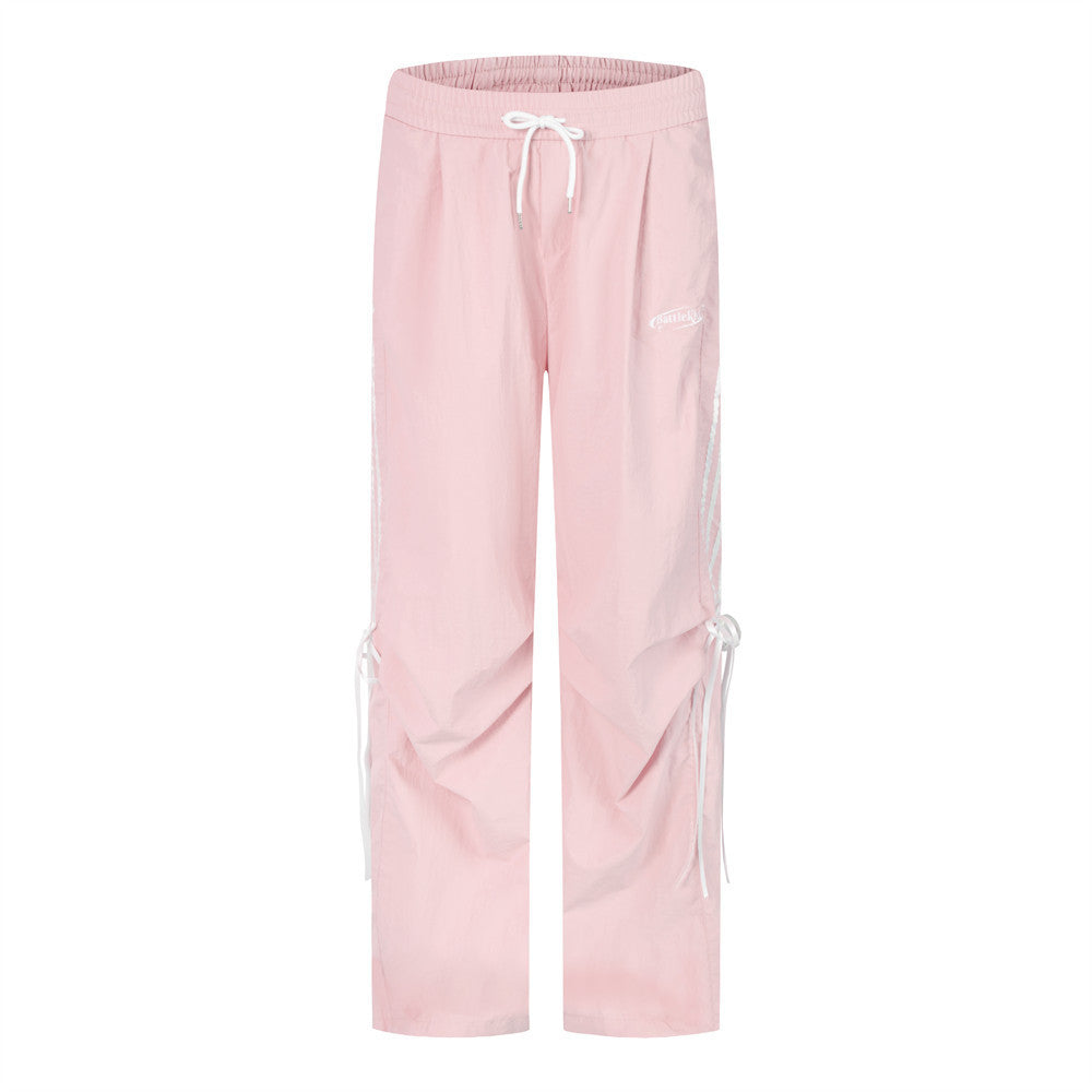 Pleated Casual Men Trousers Straight