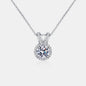 1 Carat Moissanite Rabbit Ears Shape Pendant Necklace