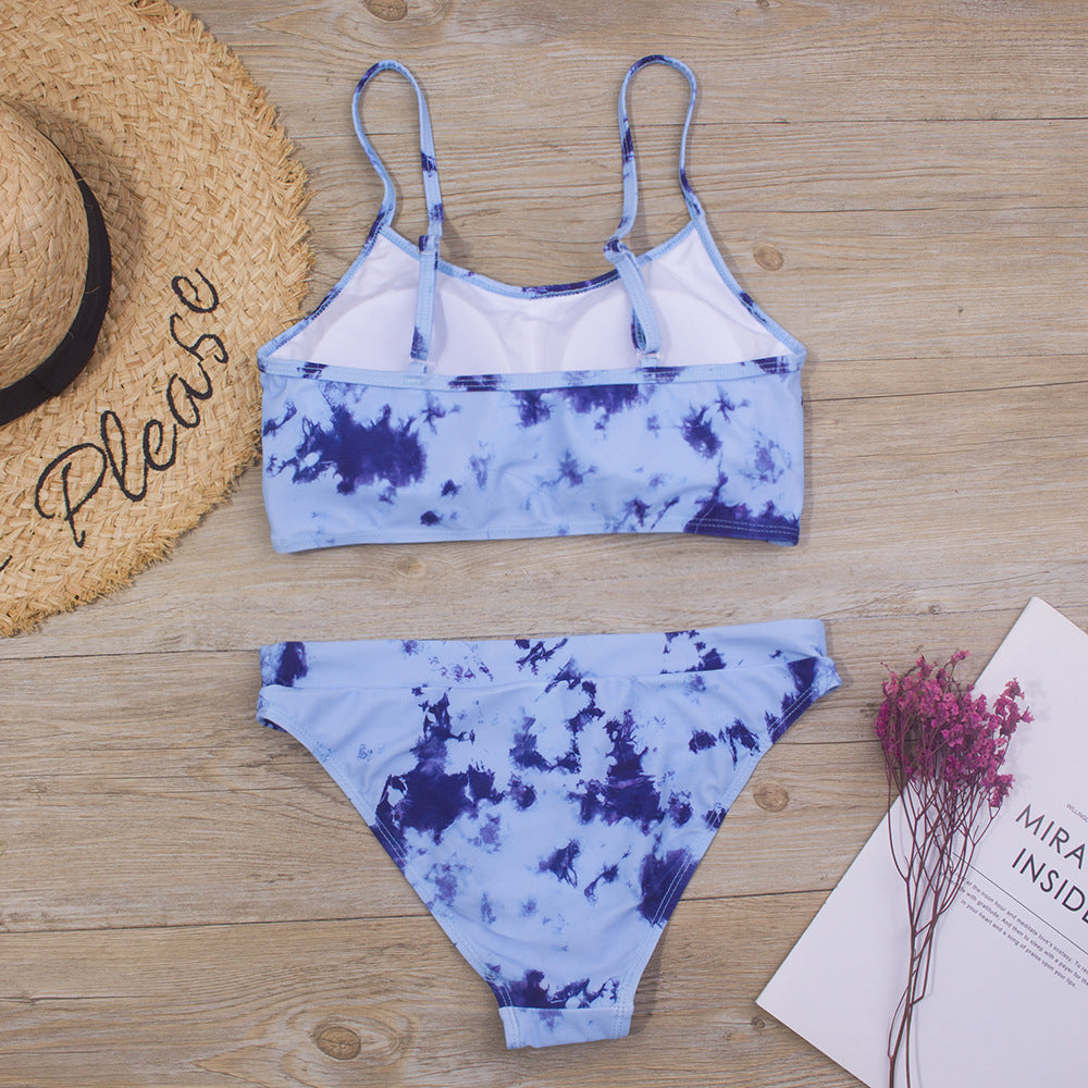 Printed Girls' Bikini Swimsuit