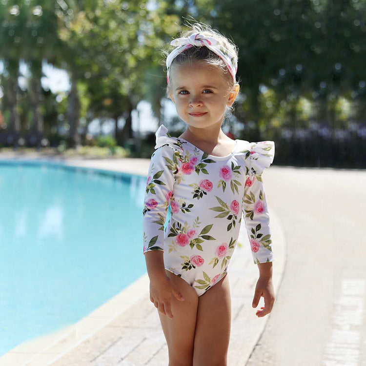 Girls Swimsuit Hot Spring Children Baby Swimsuit Women