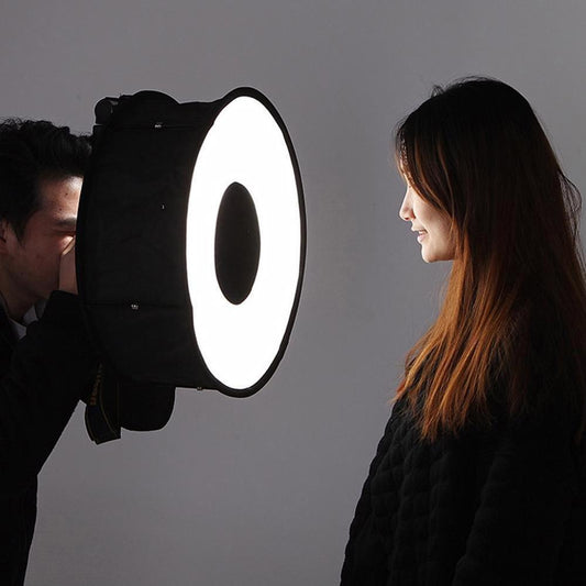 New Ring Softbox Flash Round Flash Softbox Foldable Soft Flash Diffuser Camera