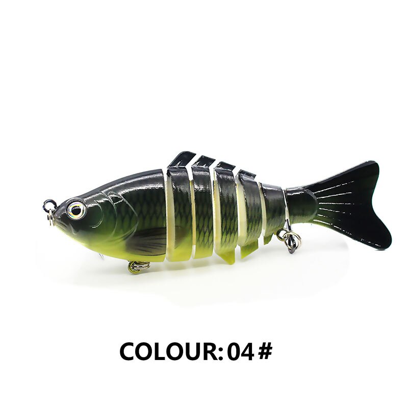 Multi Jointed Fishing Lure Sinking Artificial Wobbler Bait Hard Bait Swimbait 10cm/15.7g Fishing Tackle 7 Sections Crankbait