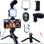 Vlogging kit for mobile phone tripod 36 led fill light and mini microphone for live stream, video TikTok YouTube