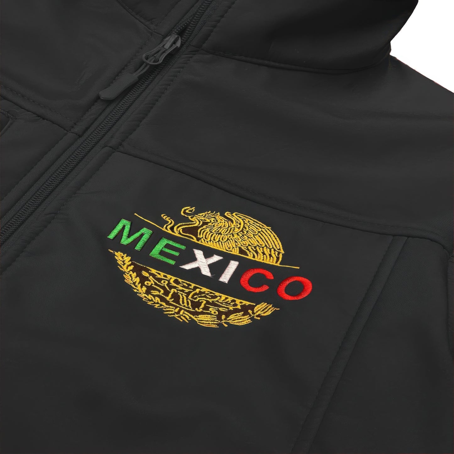 Mexico Embroidered Soft Shell Jacket