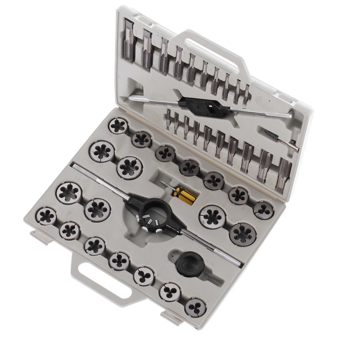 45Pcs Tap Die Set with Fine/55° Cylindrical Pipe Threads Hardware Tools for CraftsmanMetric System