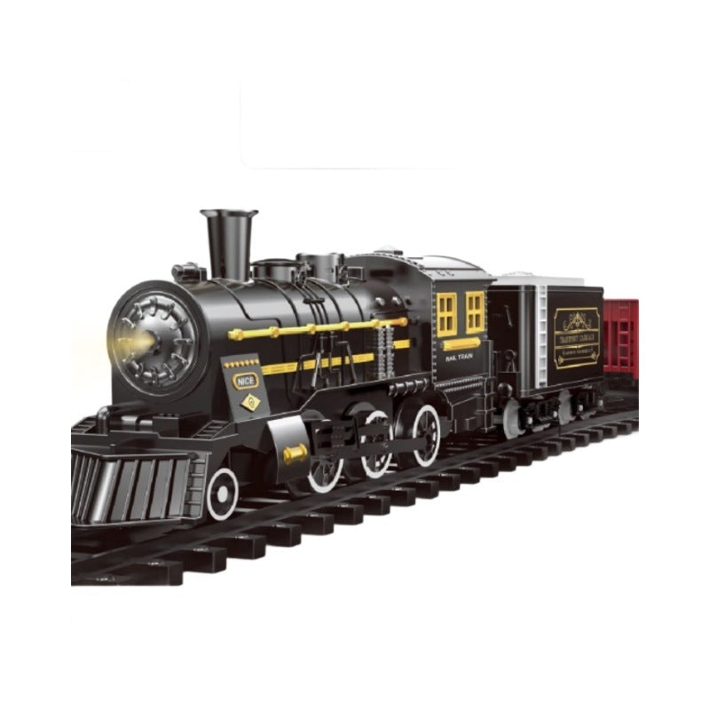 Simulation Electric Train Track Toy Retro Christmas Steam Train