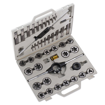 45Pcs Tap Die Set with Fine/55° Cylindrical Pipe Threads Hardware Tools for CraftsmanMetric System