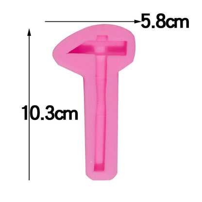 Fondant Hardware Tools Silicone Mold Wrench Hammer Mold