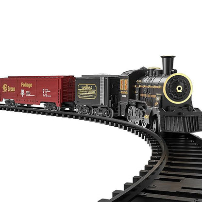 Simulation Electric Train Track Toy Retro Christmas Steam Train